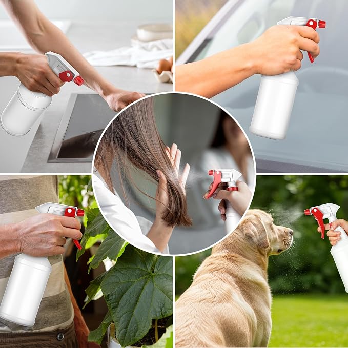 LiBa Spray Bottles, Refillable Empty Spray Bottles - Image 6