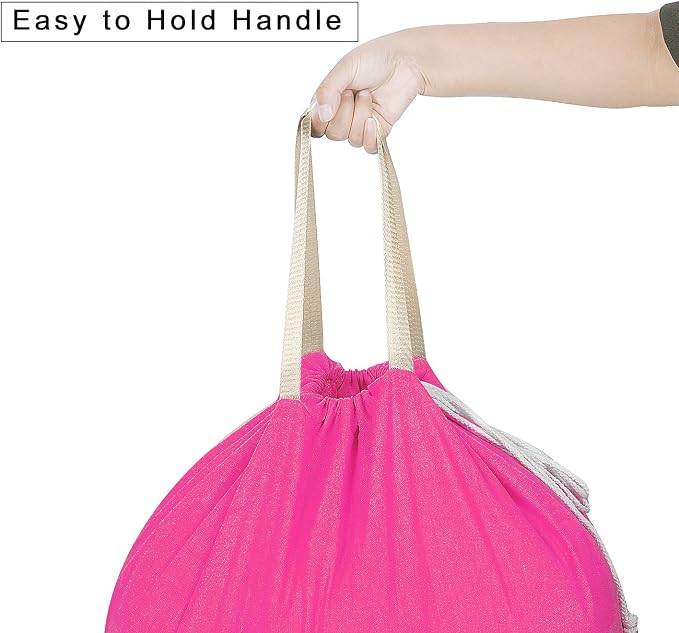 Heavy Duty Laundry Bag with Drawstring and Handle, Extra Large Travel Dirty - Image 3
