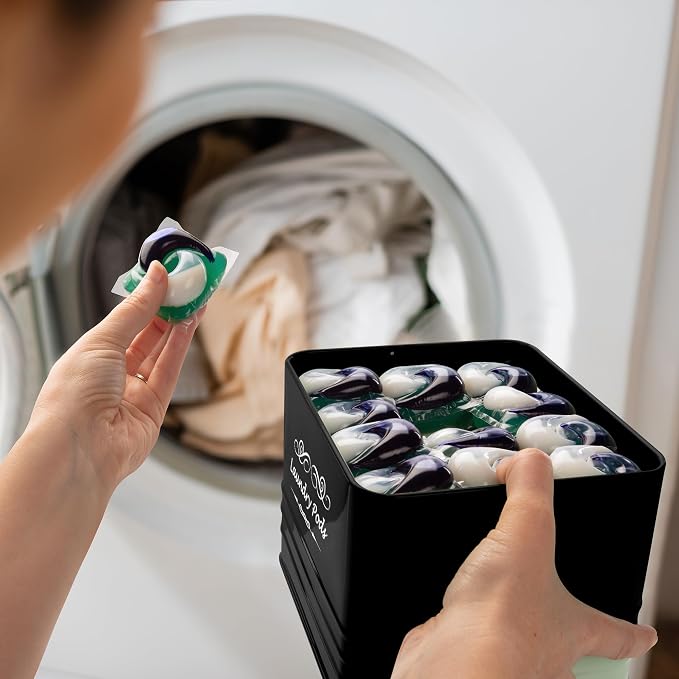 ELITAPRO Modern Farmhouse Laundry Pods Container - Image 7