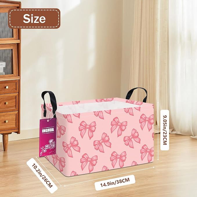 Rectangular Storage Basket Fabric Organizer Bin - Image 2