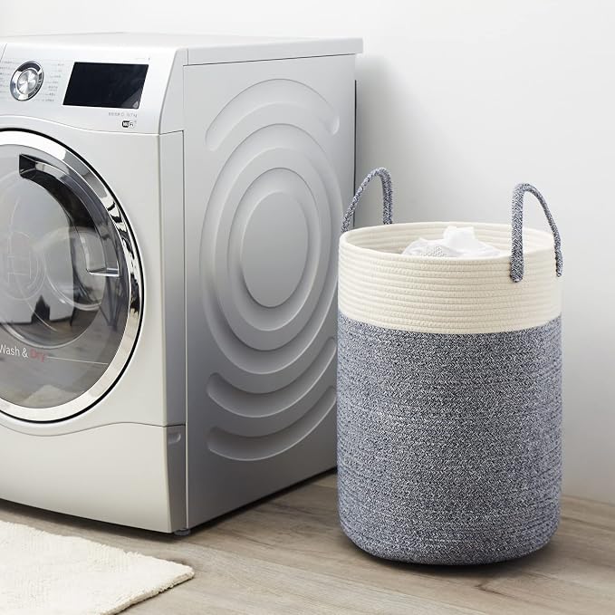 Cotton Rope Laundry Hamper by YOUDENOVA, 58L - Image 7