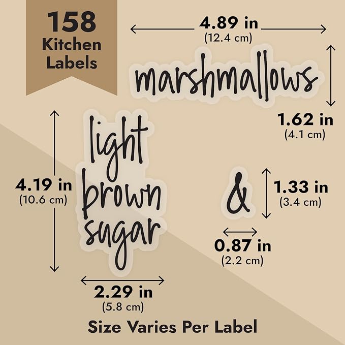 Talented Kitchen 158 Food Container Labels - Image 4