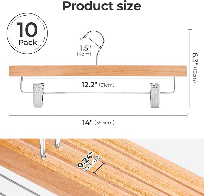 HOUSE DAY Wooden Pants Hangers - Image 7