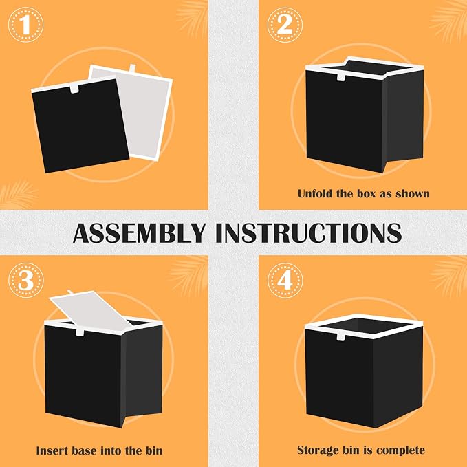 senya Large Storage Bins Probe Kitten Collapsible Foldable Storage Cubes Fabric - Image 8