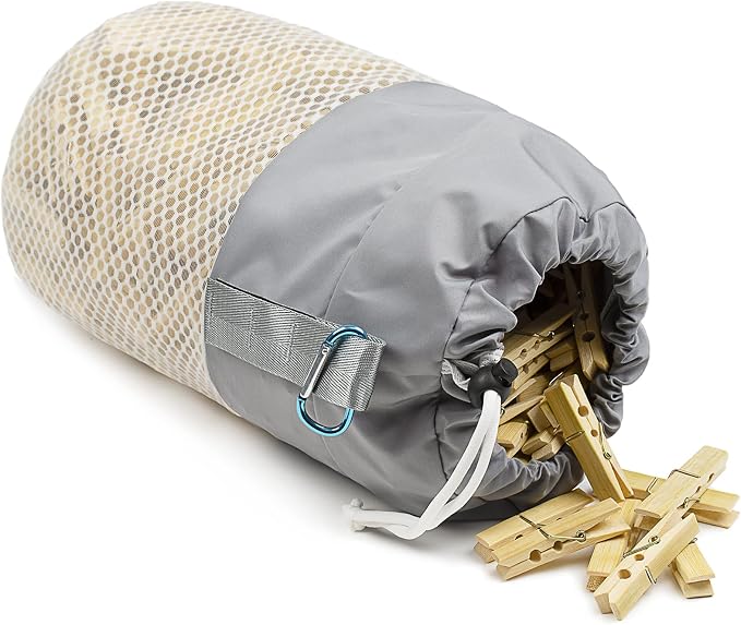 Mesh Clothespin Bag Holder Outside, Ventilation and Moisture Resistance - Image 7