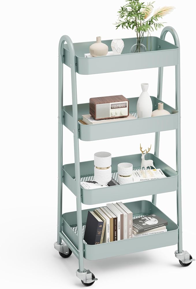 NEWBULIG 4-Tier Rolling Utility Cart by NEWBULIG