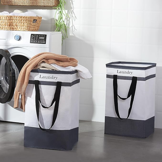 FairyHaus Laundry Basket 100L, Collapsible Laundry Baskets Hampers - Image 2