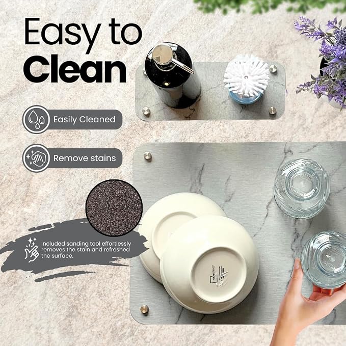 Stone Drying Mat for Kitchen Counter - Image 2