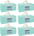 VENO 6 Pack Heavy Duty Moving Bags, Storage Bins by Veno