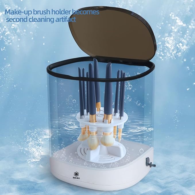 Electric Makeup Brush Cleaner Machine, Portable Compact Design - Image 4