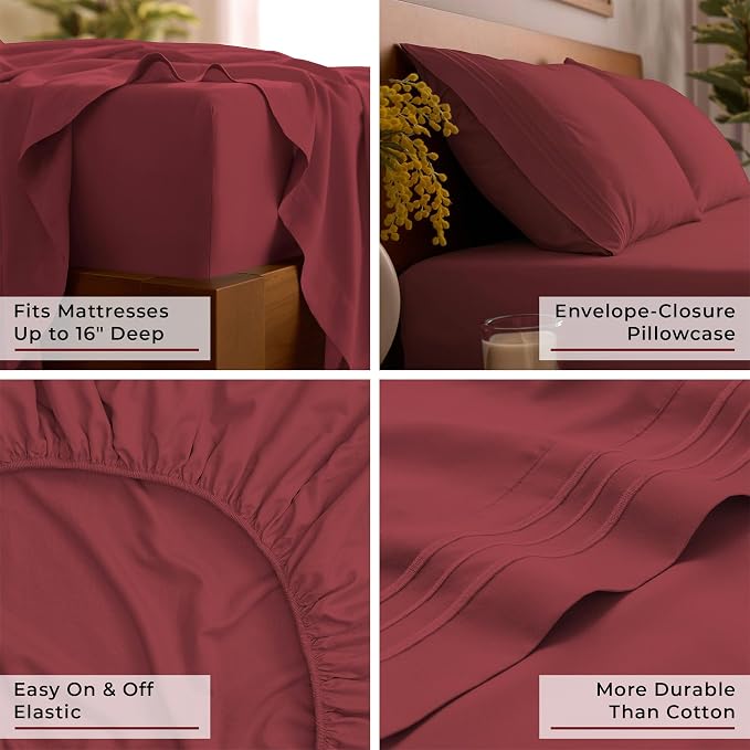 Mellanni Split King Sheet Set - Image 5