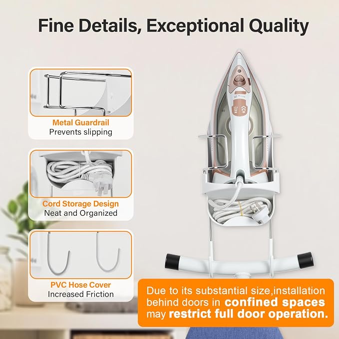 Alpinista Ironing Board Hanger Wall Mount Ironing Board Holder Wall Mount - Image 4