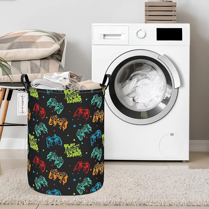 QUEENLALA Large Storage Basket, Laundry Hamper/Bathroom/Home Decor/Collapsible - Image 4