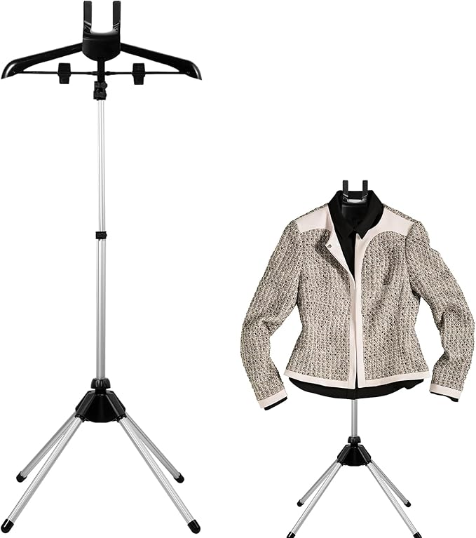 Steamer Stand, Folding Telescopic Clothes Steamer Holder - Image 5