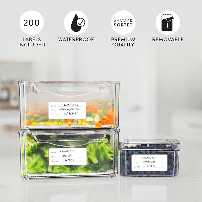 200 Meal Prep Freezer Food Labels - Image 3