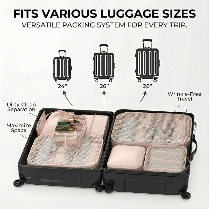 8 Set Packing Cubes for Travel - Image 7