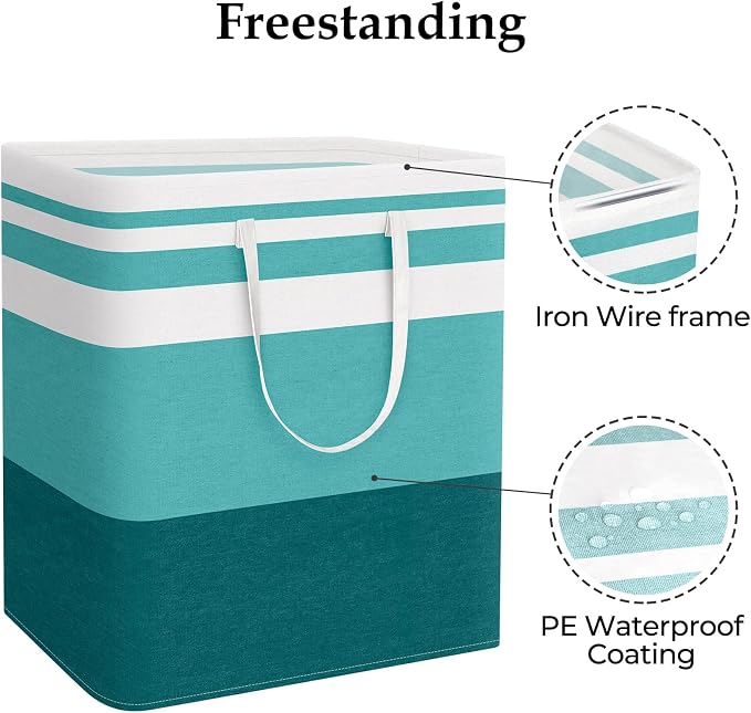 StorageRight Large Collapsible Laundry Basket Hamper - Image 3