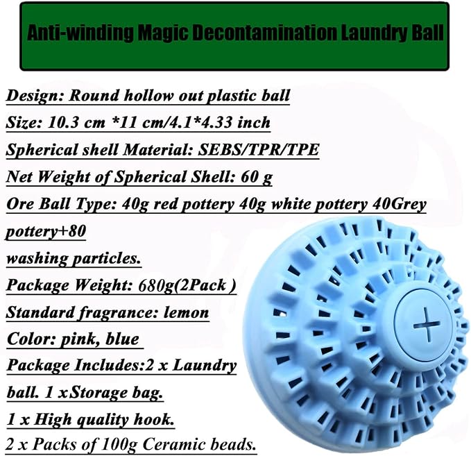 Eco-Friendly Laundry Balls Set, - Image 4