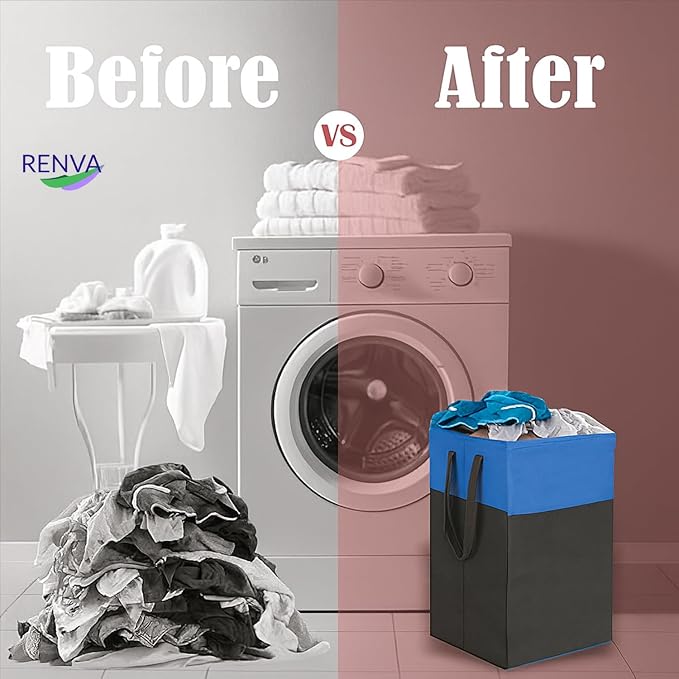 RENVA 75L Laundry Basket for Clothes, Basket - Image 5