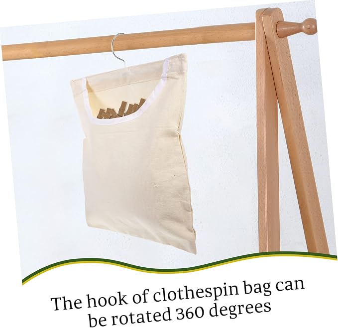 Clothespin Storage Bag for Laundry Clips and Socks Space Saving Hanging - Image 3
