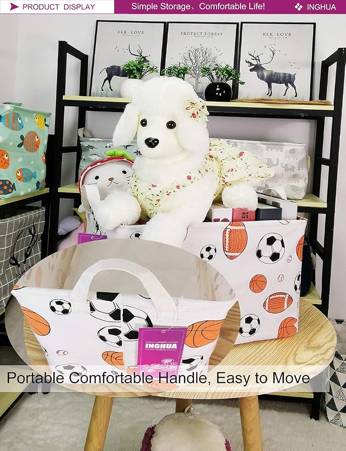 Rectangular Storage Basket Fabric Organizer Bin - Image 4