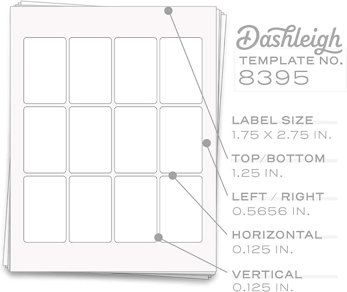 120 Labels for 4 oz Jars, 1.75 in. x 2.75 in.) - Image 3