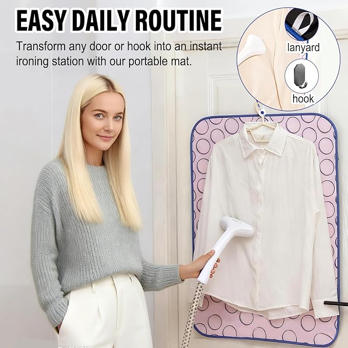 Portable Ironing Mat Thick Heat-Resistant Anti-Slip Ironing Blanket Pad - Image 3