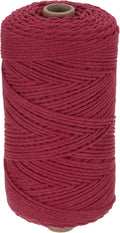 HARFINGTON Natural Macrame Cord 2mm x 220 Yards 3 Strand Twisted Cotton Macrame by HARFINGTON