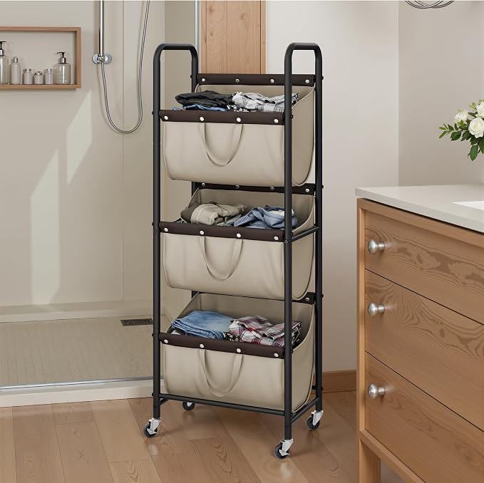 GRANNY SAYS 3 Tier Laundry Sorter, Laundry Basket - Image 7