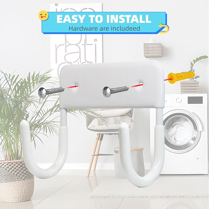BiJun Ironing Board Hanger Wall Mount, Ironing Board Hanger - Image 6