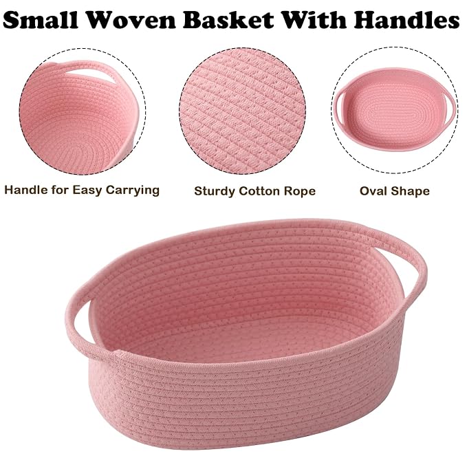 Small Woven Rope Basket-Empty Gifts Basket - Image 3