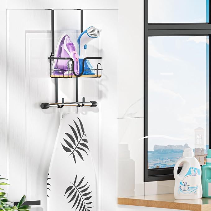 Ironing Board Holder Wall Mount, Ironing Board Hanger, Over The Door Iron - Image 7
