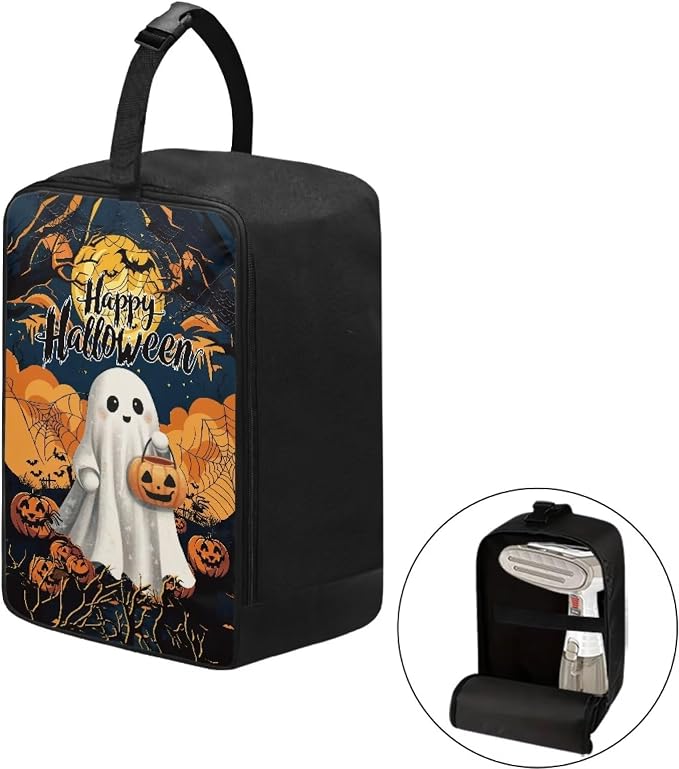 Pumpkin Ghost Garment Steamer Case Lightweight Travel Iron Storage Bag Portable - Image 2