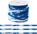 FASHEWELRY 5.46 Yards Natural Macrame Cotton Cord Marine Blue Tie-Dyed Braided by FASHEWELRY