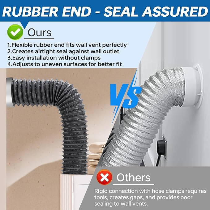 Dryer Vent Hose for Tight Space, 90 Degree Dryer Vent Elbow Connector Kit - Image 5