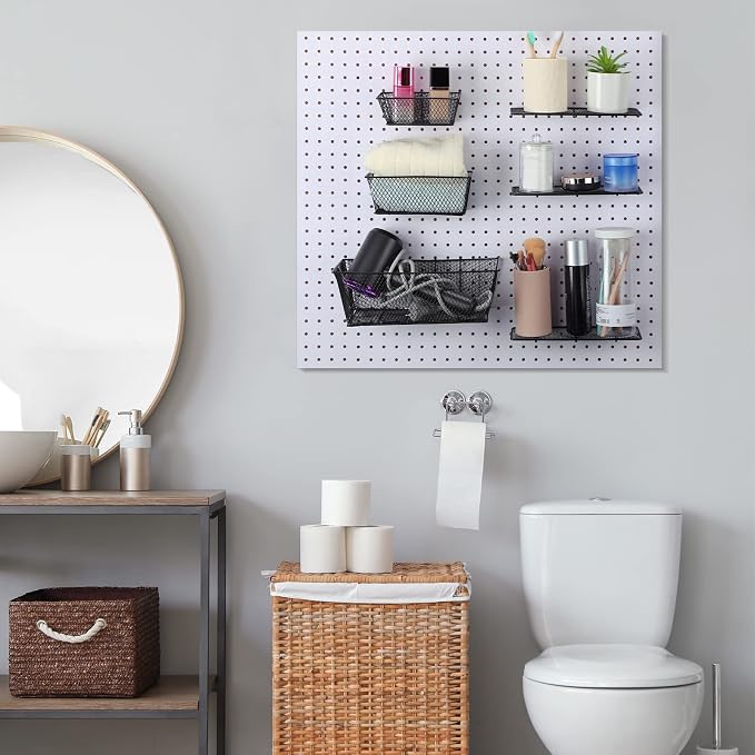 Sieral 30 Pcs Pegboard Organizer Accessories Kit Includes Peg Board Shelving - Image 5