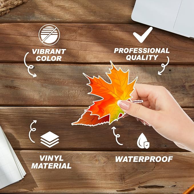 Autumn Leaves Sticker Pack Vinyl Fall Foliage Stickers - Image 3