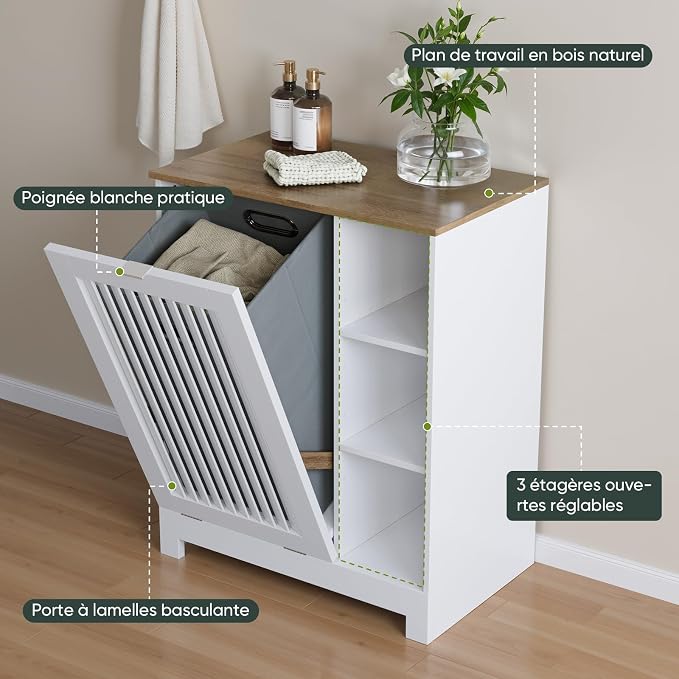 Tilt Out Laundry Hamper Cabinet - Image 4