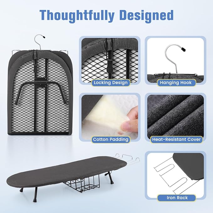 Tabletop Ironing Board, Foldable Small Ironing Board - Image 7