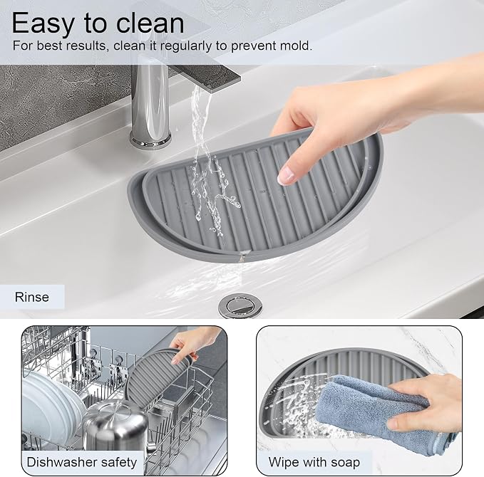 KindGa Refrigerator Drip Tray Catcher, Mini Fridge Drip Tray Protects Ice and - Image 7