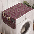 Ambesonne Eggplant Washing Machine Organizer, Retro Inspired Stacks of by Ambesonne