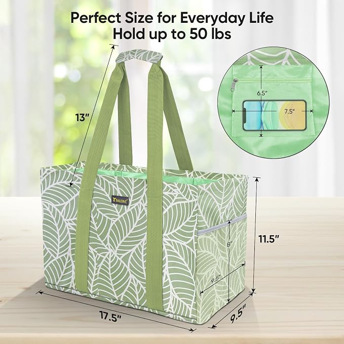 BALEINE Soft 9 Gallon Extra Large Utility Tote, Foldable Reusable Storage Bag - Image 4