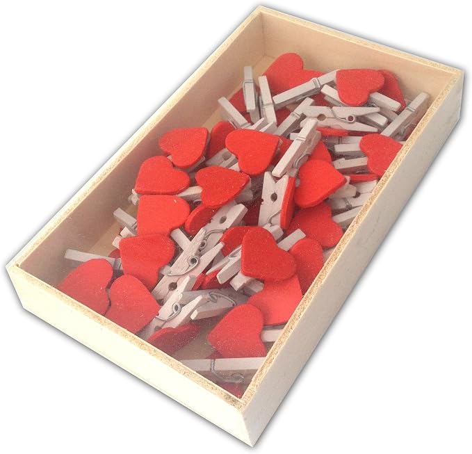 LWR CRAFTS Wooden Mini White Clothespins by LWR+CRAFTS