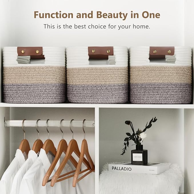 Cotton Rope Basket, Storage Baskets - Image 5