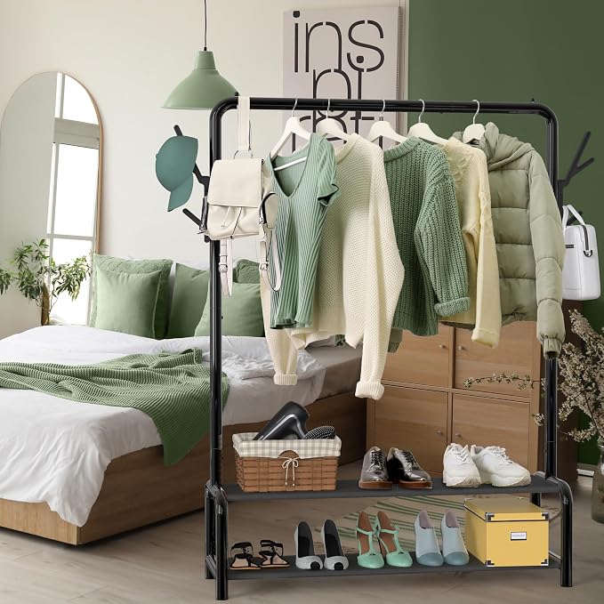 Simple Houseware 52-Inch Freestanding Closet Garment Rack - Image 2
