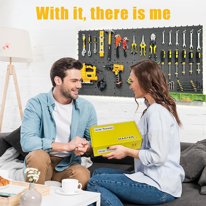 12 Black Plastic Peg Board Set Contains 428 Accessories, High Load-Bearing - Image 7