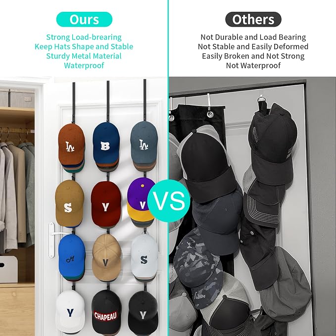 HapiRm Over Door Hat Rack - Image 3