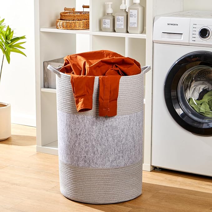 90L Jumbo Laundry Hamper, Tall Baby Nursery Hamper - Image 7