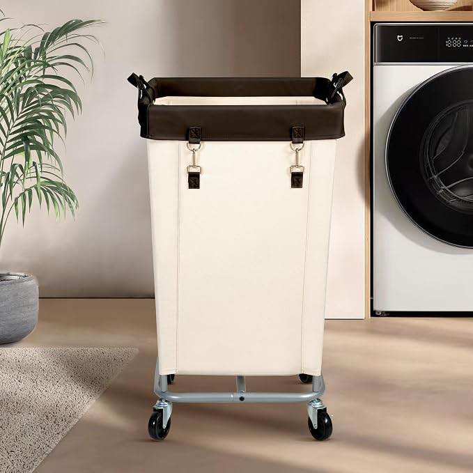 STO STO Laundry Hamper with Wheels, 160L Rolling Laundry Sorter Cart with Heavy - Image 2