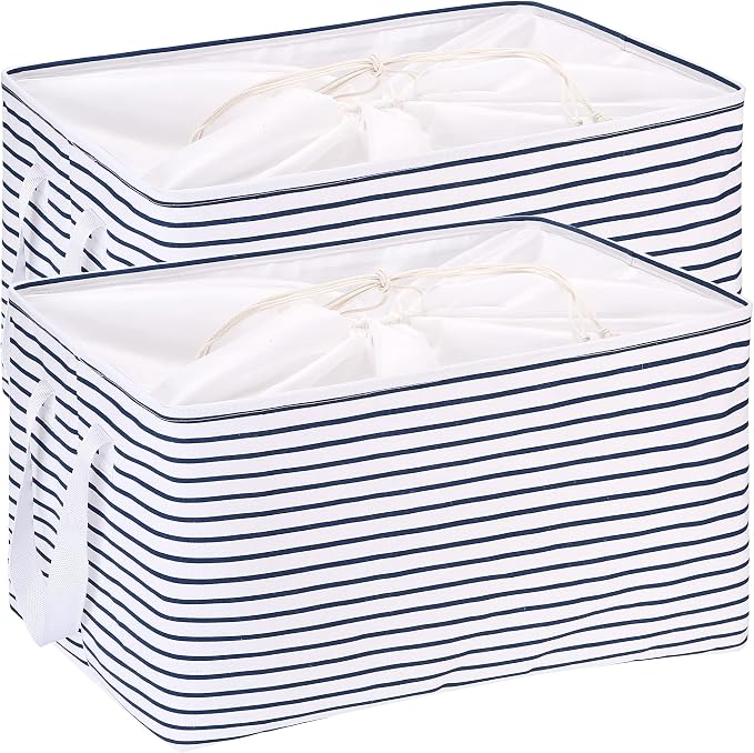 Hinwo 102L XXL Storage Bins, Foldable Clothes Storage Baskets by Hinwo